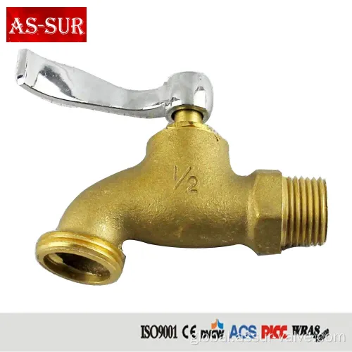 Non-Polished Brass Taps Brazil Model Sand Casting Brass Bibcock Taps Factory